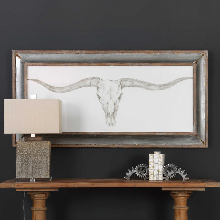 UTTERMOST WESTERN SKULL MOUNT PRINT - Art