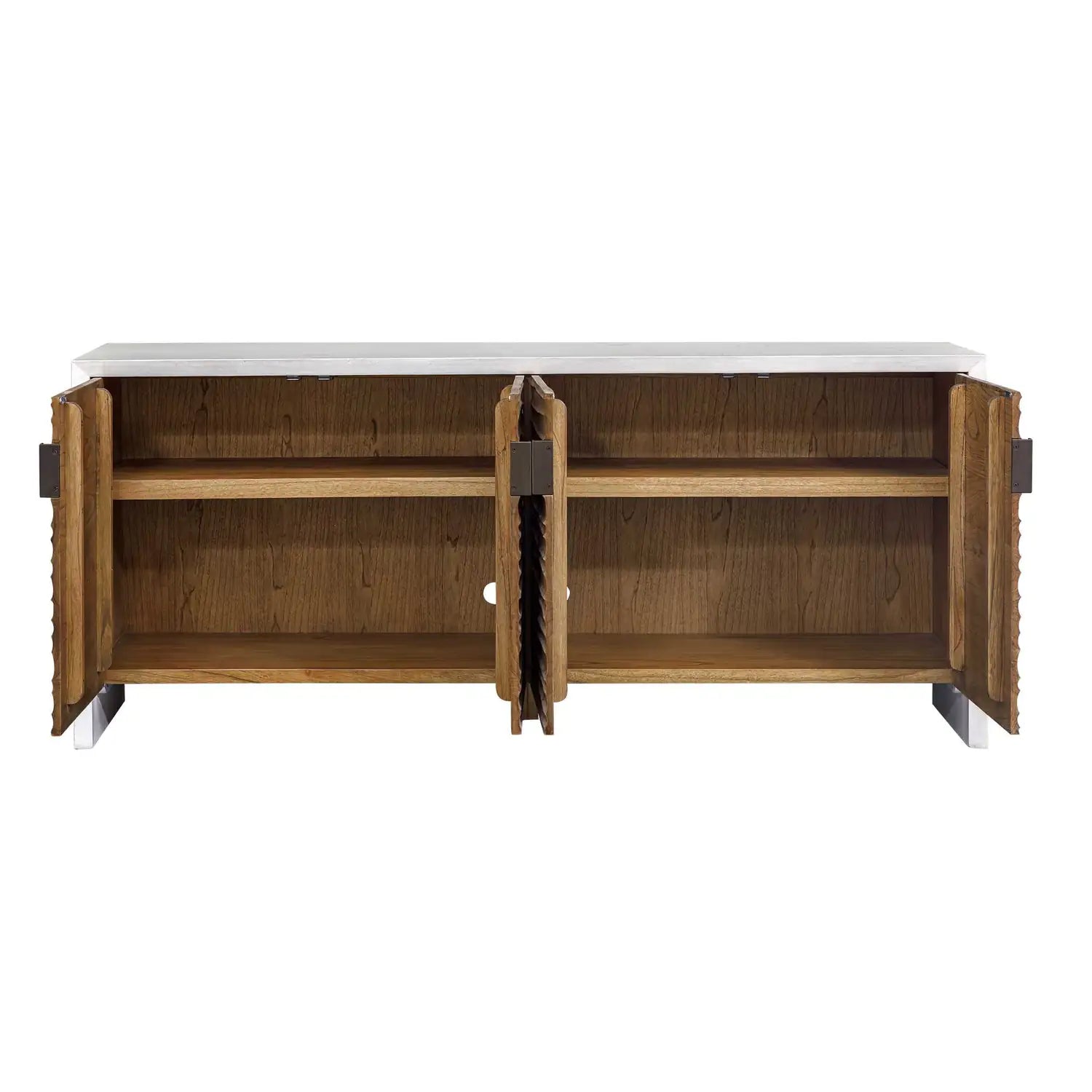 UTTERMOST Brinson Carved 4 Door Cabinet - Decorative Accents