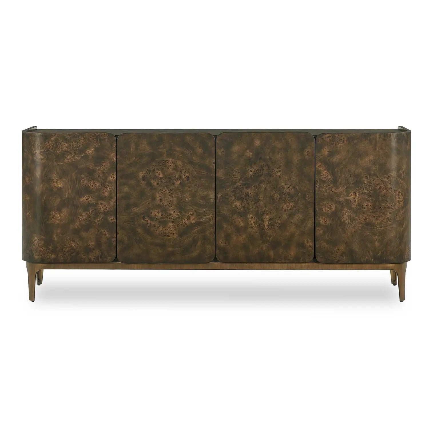 UTTERMOST Melbourne Mappa Burl 4 Door Cabinet - Decorative Accents