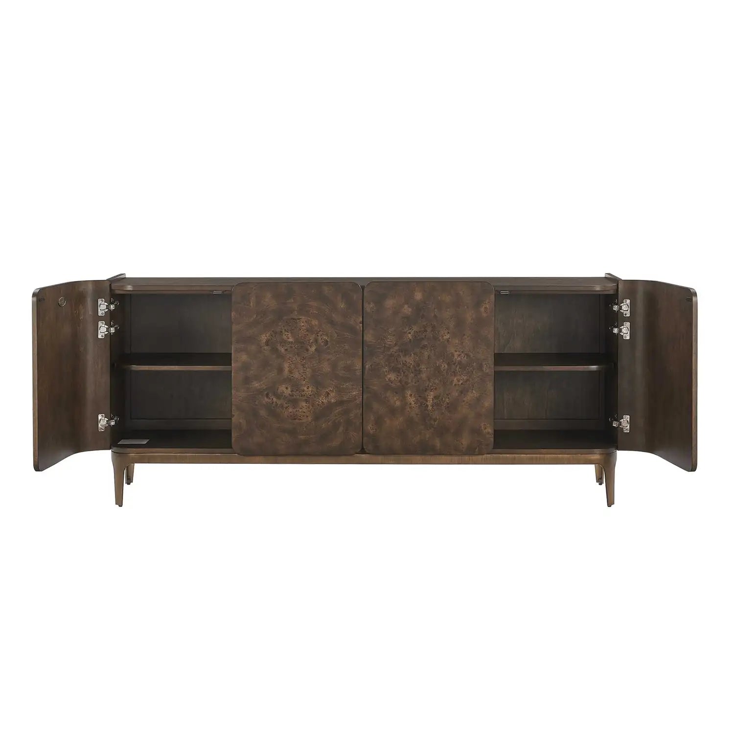 UTTERMOST Melbourne Mappa Burl 4 Door Cabinet - Decorative Accents