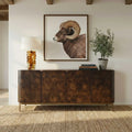 UTTERMOST Melbourne Mappa Burl 4 Door Cabinet - Decorative Accents