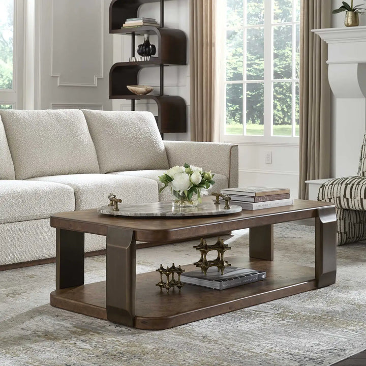 UTTERMOST Vance Mappa Burl Coffee Table - Decorative Accents