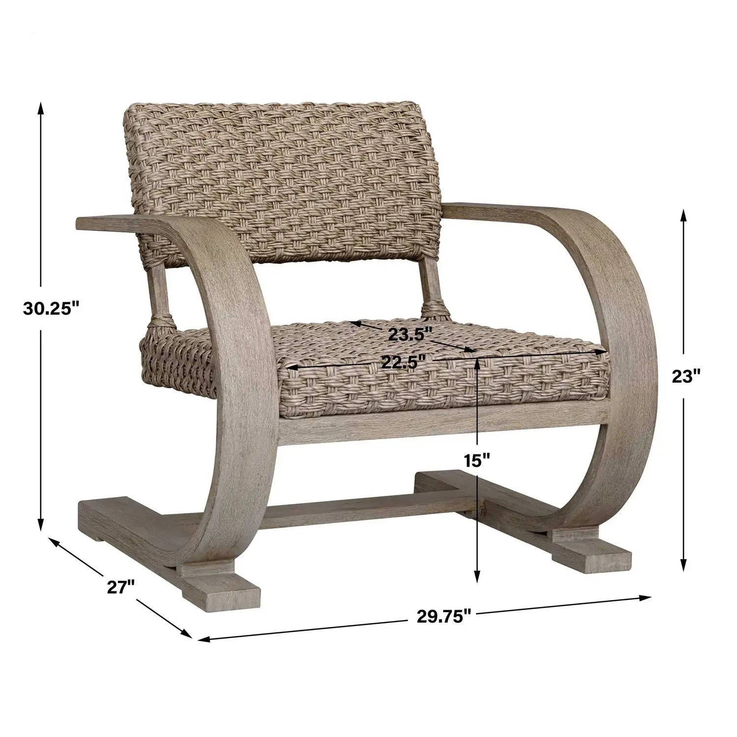 Rehema Outdoor Wicker Lounge Chair