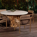 UTTERMOST Sumba Flax Outdoor Dining Chair - Decorative Accents
