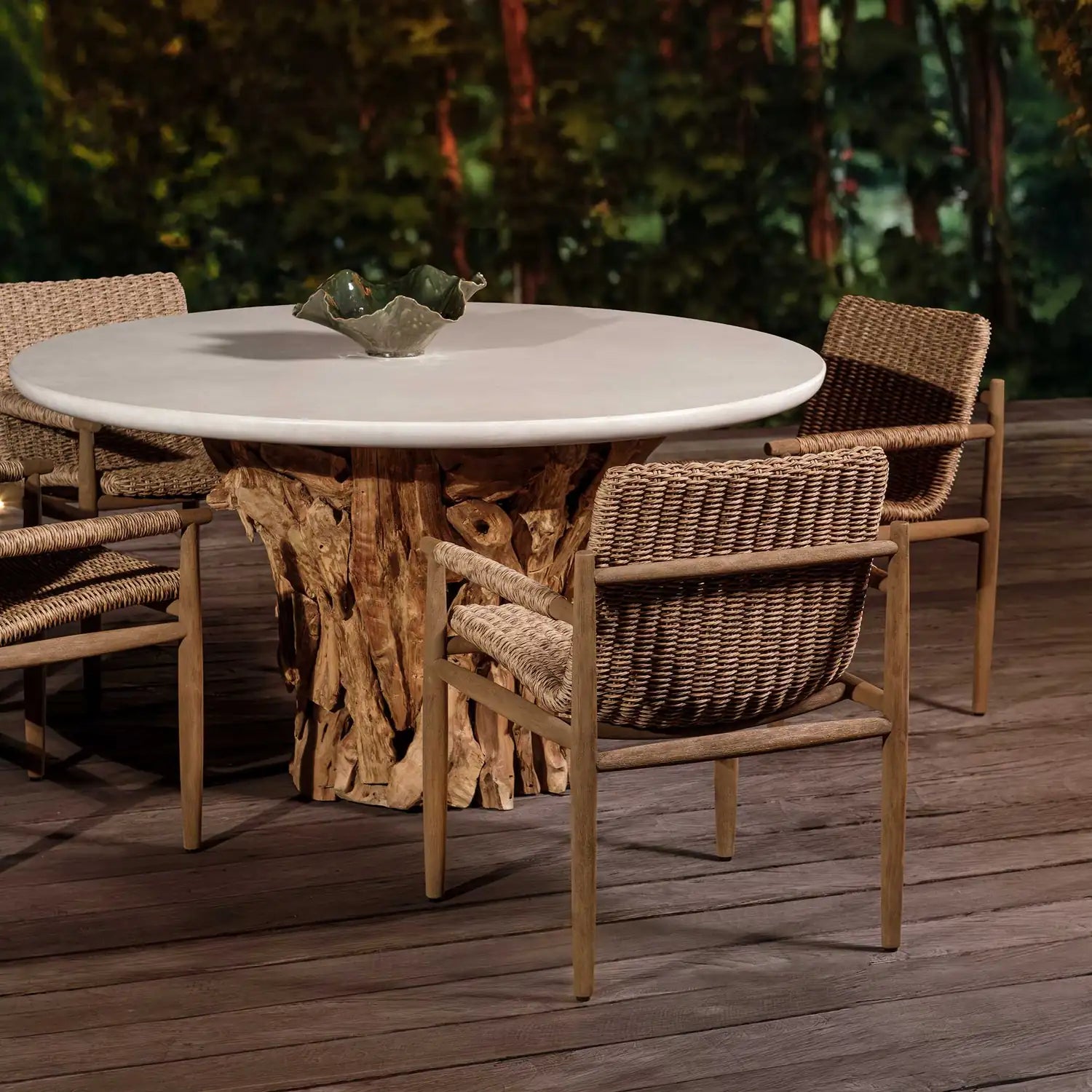 UTTERMOST Sumba Flax Outdoor Dining Chair - Decorative Accents