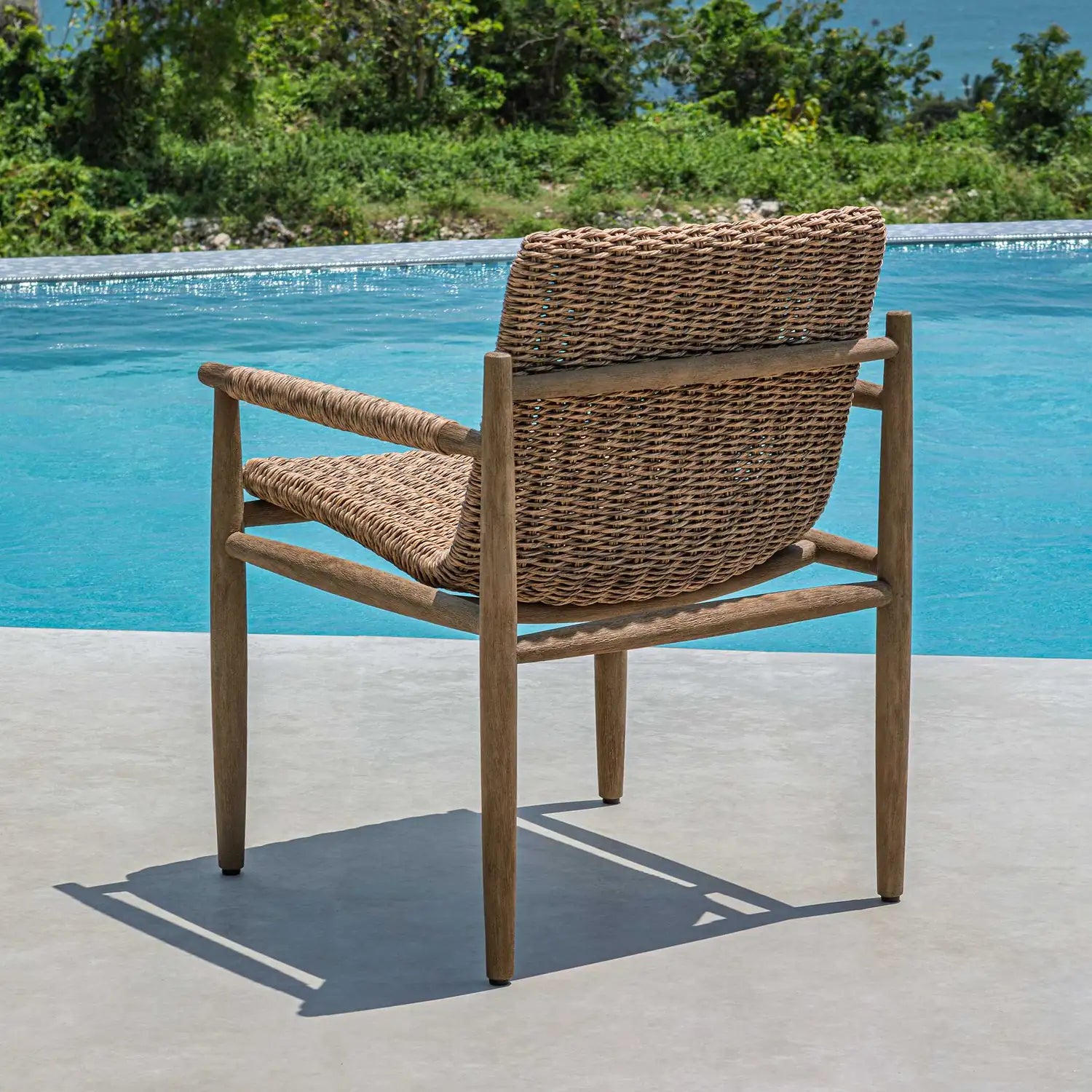 UTTERMOST Sumba Flax Outdoor Dining Chair - Decorative Accents