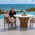 UTTERMOST Sumba Flax Outdoor Dining Chair - Decorative Accents