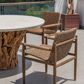 UTTERMOST Sumba Flax Outdoor Dining Chair - Decorative Accents