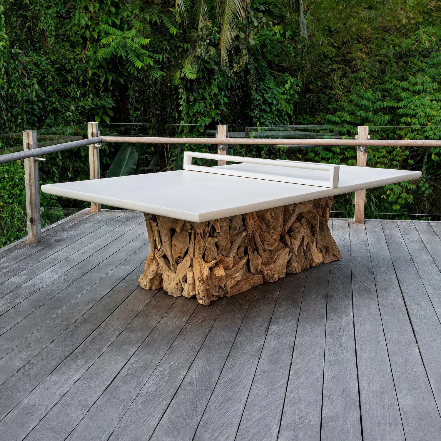 UTTERMOST Stonewood Indoor-Outdoor Ping-Pong Dining Table - Decorative Accents