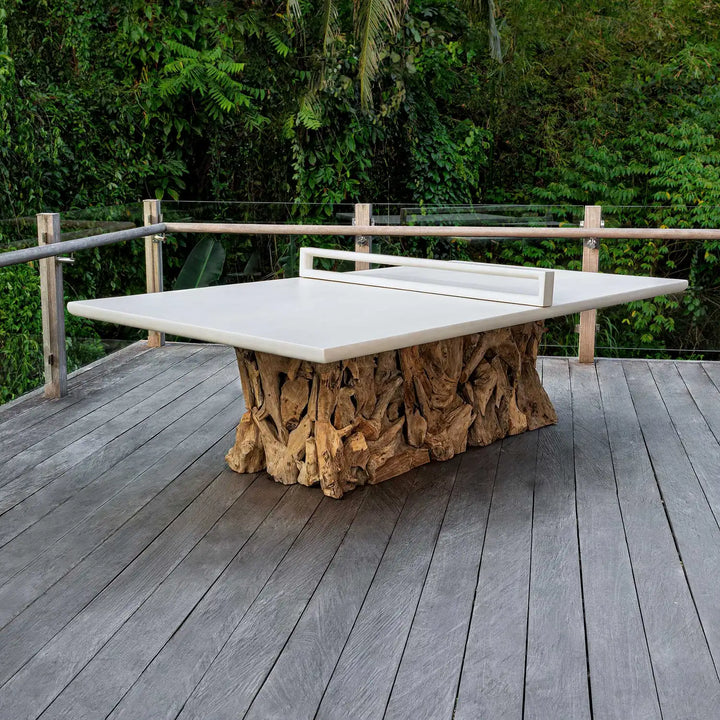 UTTERMOST Stonewood Indoor-Outdoor Ping-Pong Dining Table - Decorative Accents