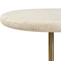 UTTERMOST Adames Travertine Drink Table - Decorative Accents