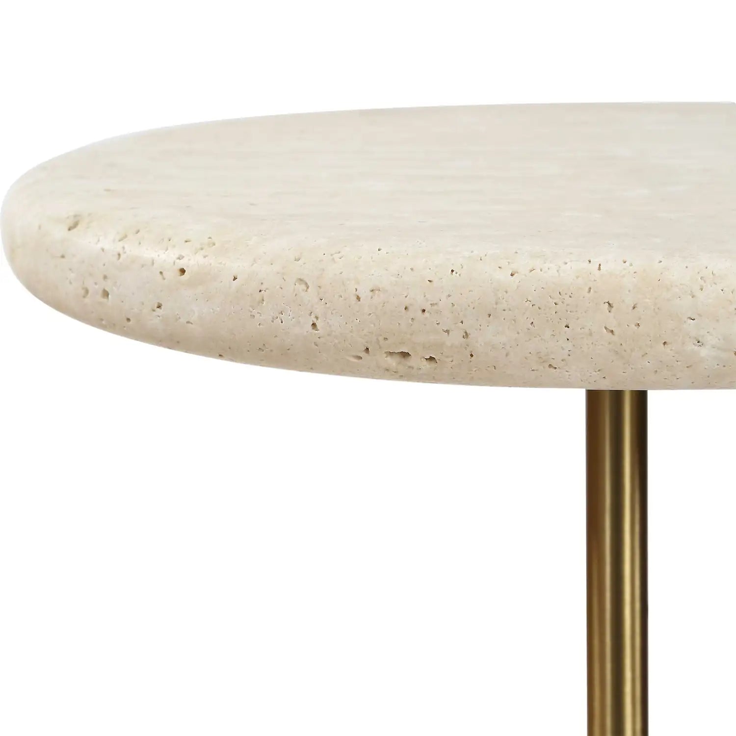 UTTERMOST Adames Travertine Drink Table - Decorative Accents