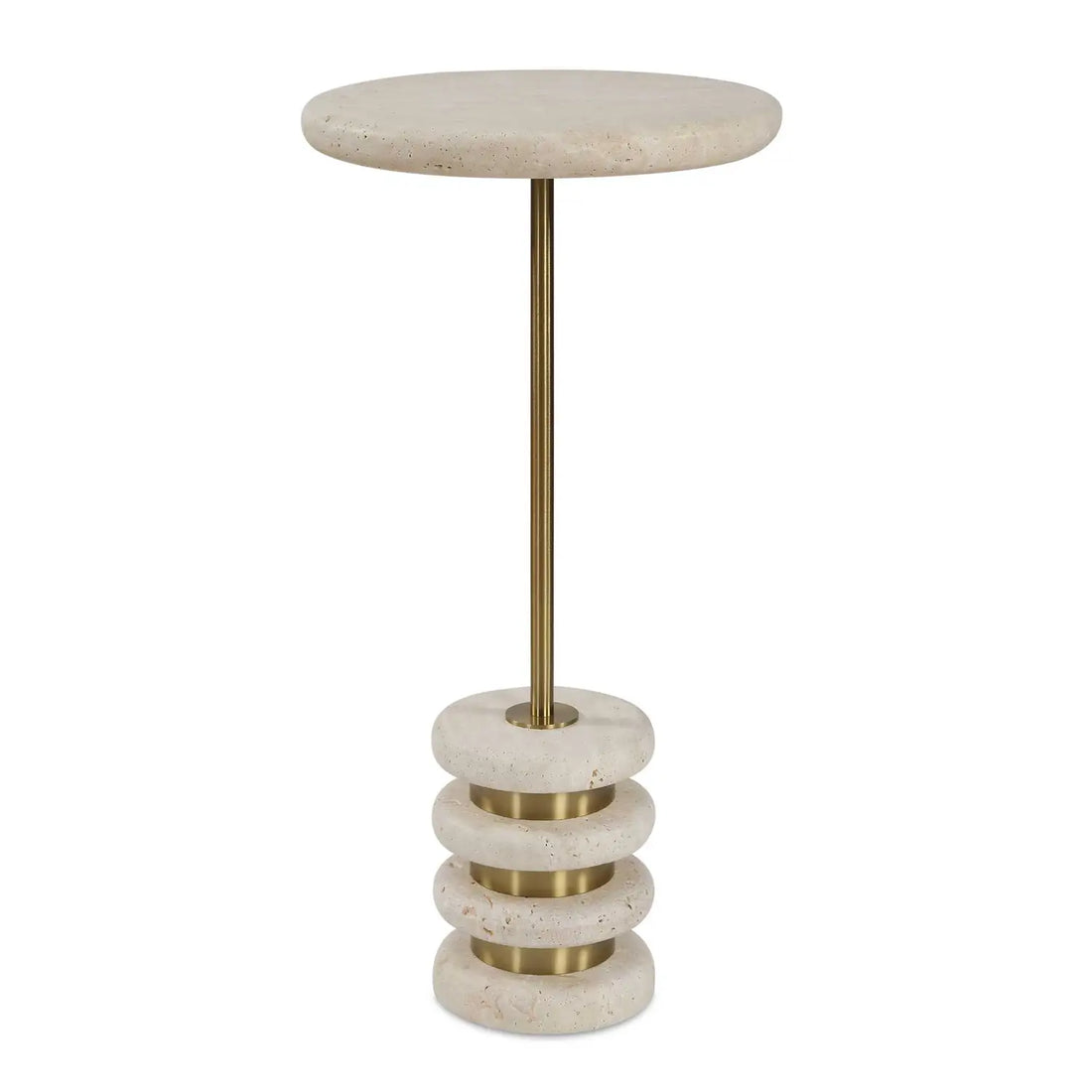 UTTERMOST Adames Travertine Drink Table - Decorative Accents