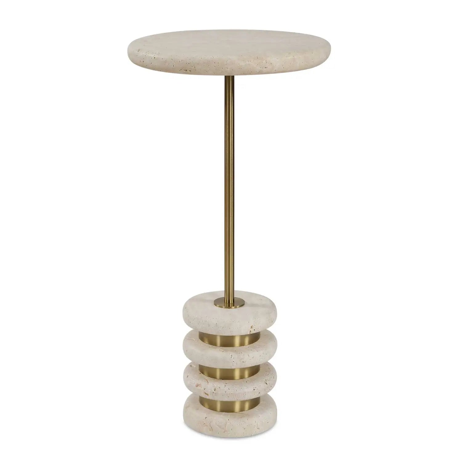 UTTERMOST Adames Travertine Drink Table - Decorative Accents