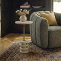 UTTERMOST Adames Travertine Drink Table - Decorative Accents