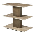 UTTERMOST Travertini 3 Tiered Accent Table - Decorative Accents