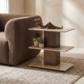UTTERMOST Travertini 3 Tiered Accent Table - Decorative Accents