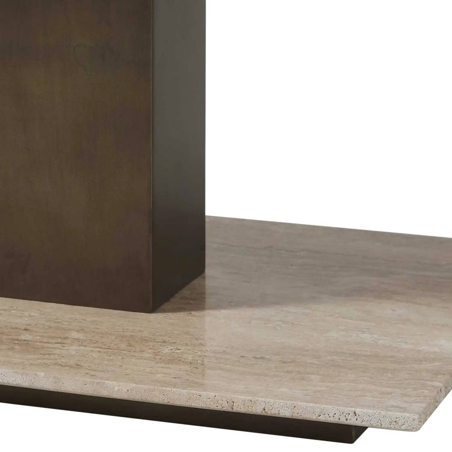 UTTERMOST Travertini 3 Tiered Accent Table - Decorative Accents