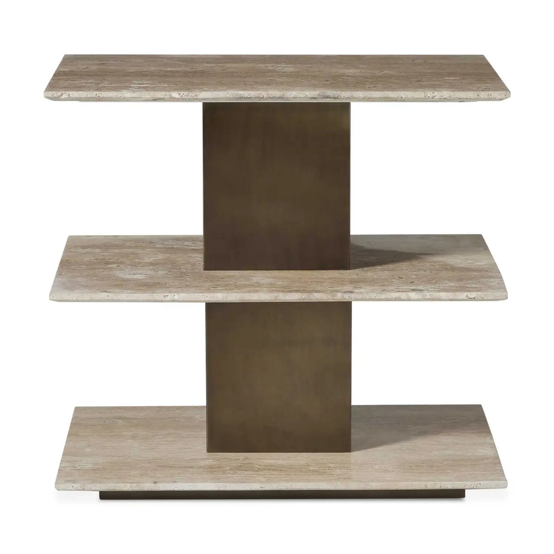 UTTERMOST Travertini 3 Tiered Accent Table - Decorative Accents