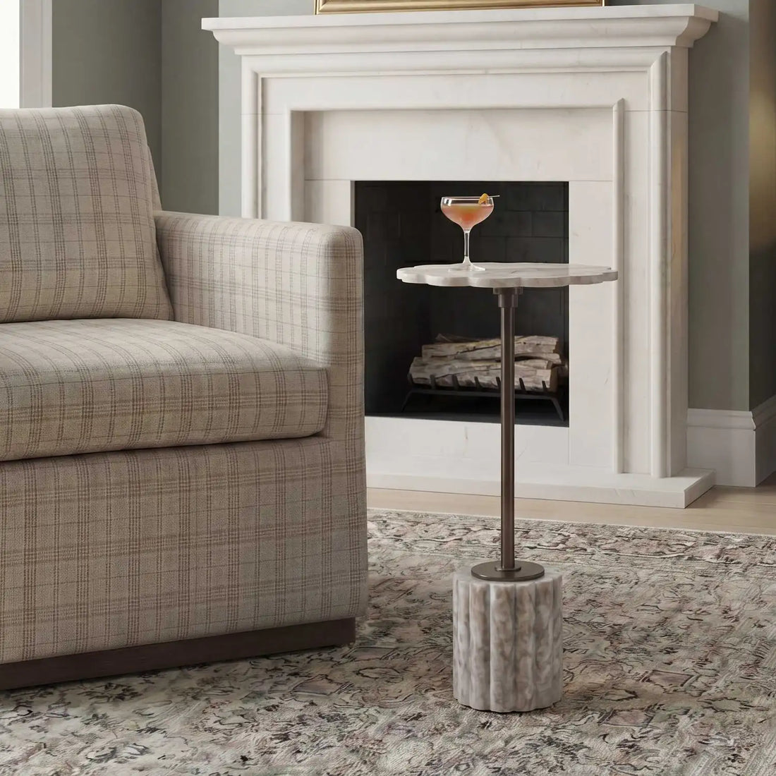 UTTERMOST Lana Scalloped Drink Table - Decorative Accents