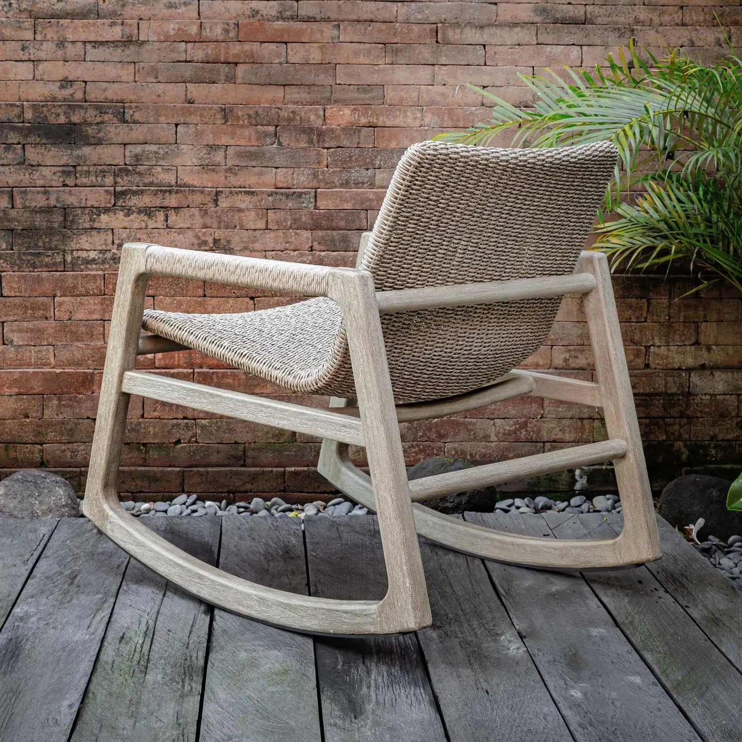 UTTERMOST Sumba Outdoor Wicker Rocking Chair - Decorative Accents