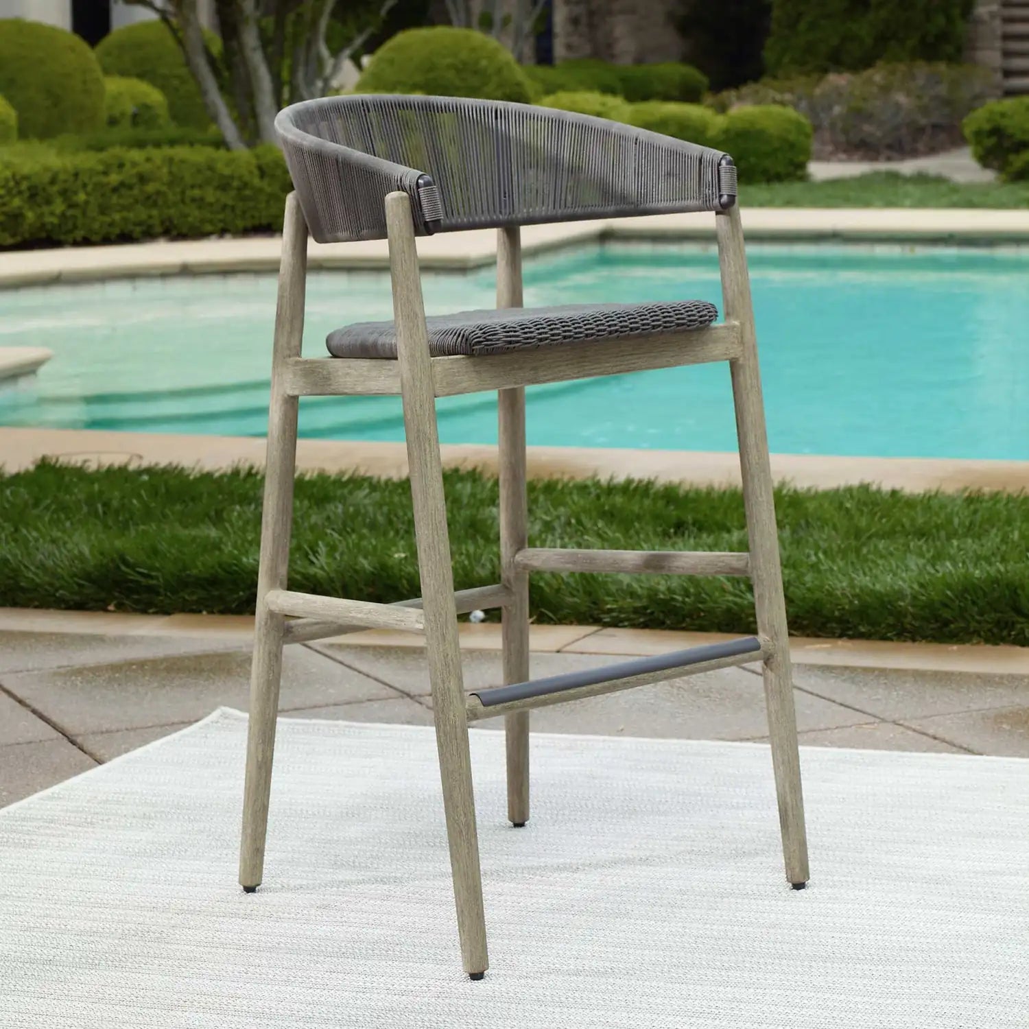UTTERMOST Dermott Outdoor Bar Stool - Decorative Accents