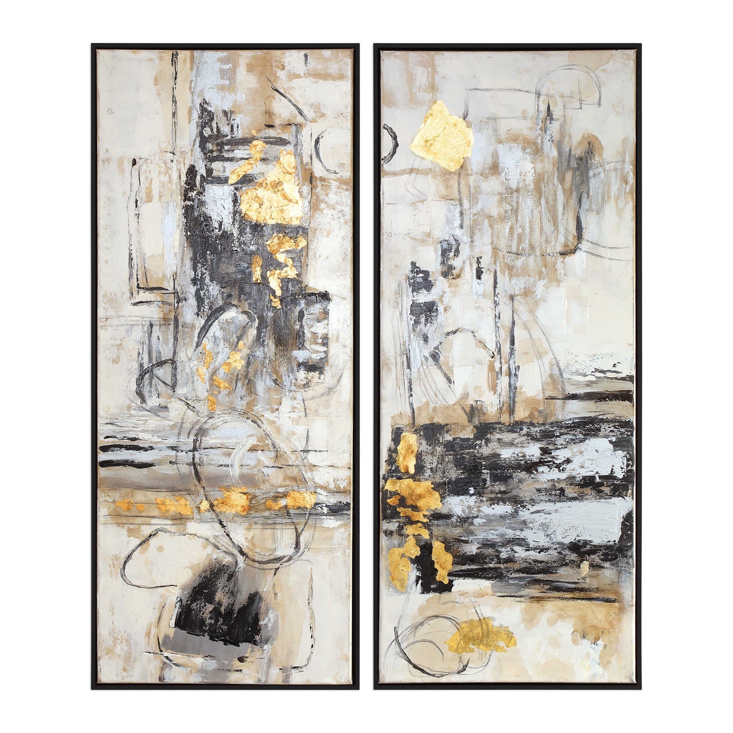 UTTERMOST Life Scenes Abstract Art Set Of 2 - Art