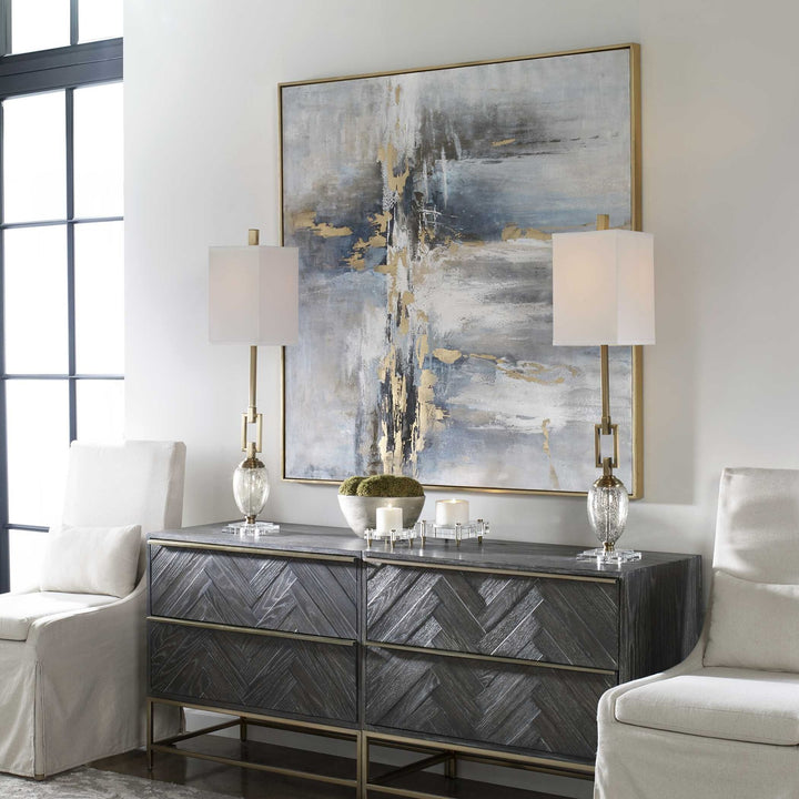 UTTERMOST ROAD LESS TRAVELED ABSTRACT ART - Art