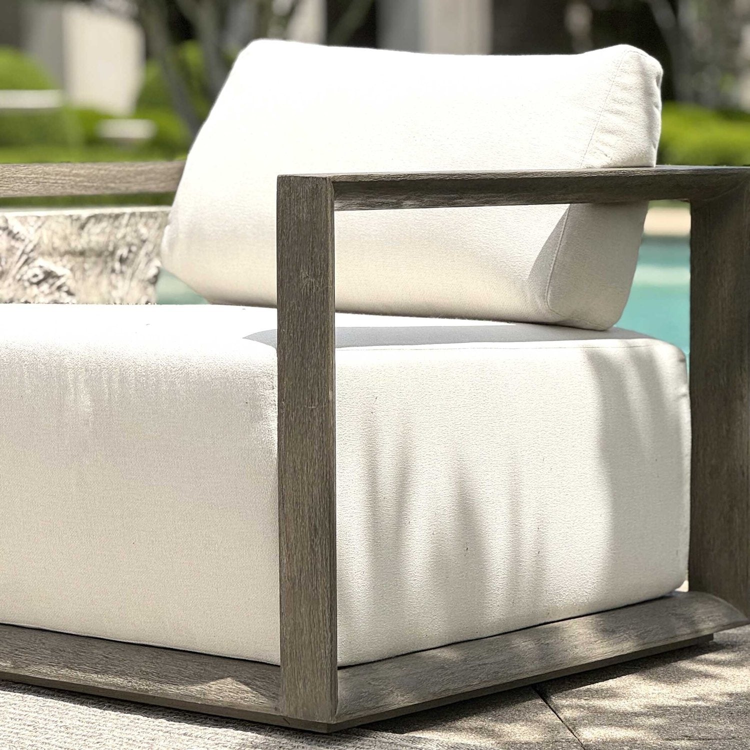 UTTERMOST REMSEN OUTDOOR LOUNGE CHAIR - Benches, Ottoman, Stools