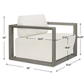 UTTERMOST Remsen Outdoor Lounge Chair - Benches, Ottoman, Stools