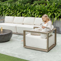 UTTERMOST REMSEN OUTDOOR LOUNGE CHAIR - Benches, Ottoman, Stools