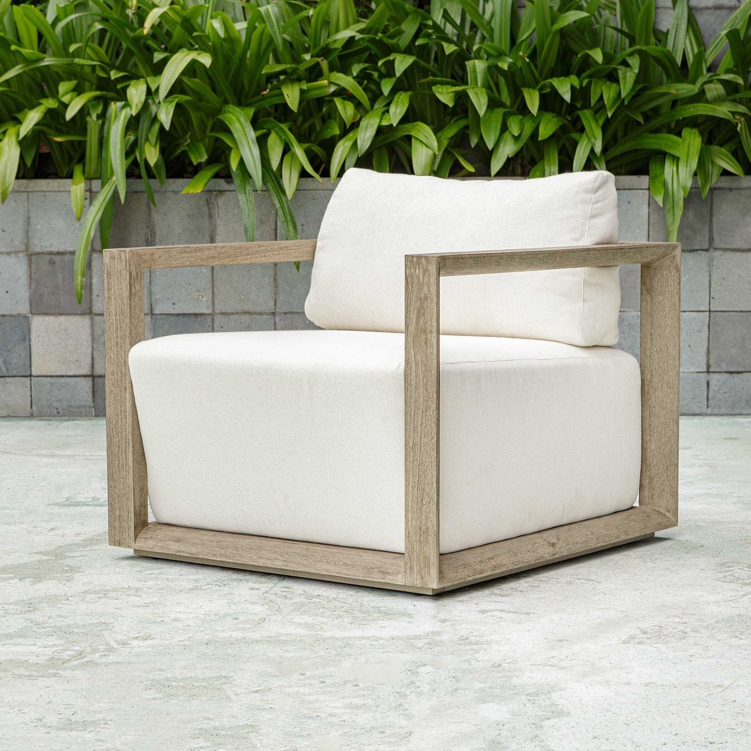 UTTERMOST REMSEN OUTDOOR LOUNGE CHAIR - Benches, Ottoman, Stools