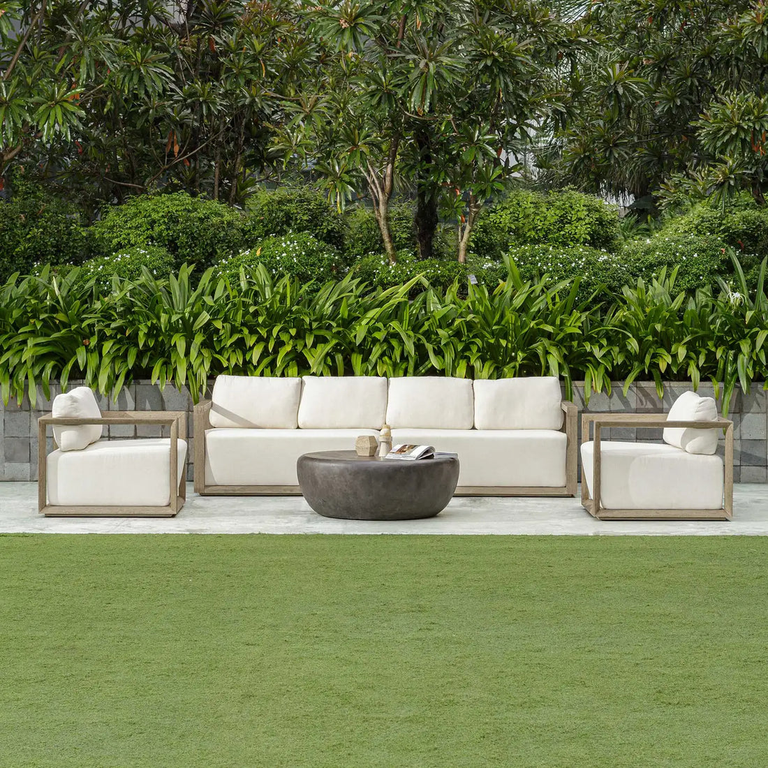 UTTERMOST Remsen Outdoor Lounge Chair - Benches, Ottoman, Stools