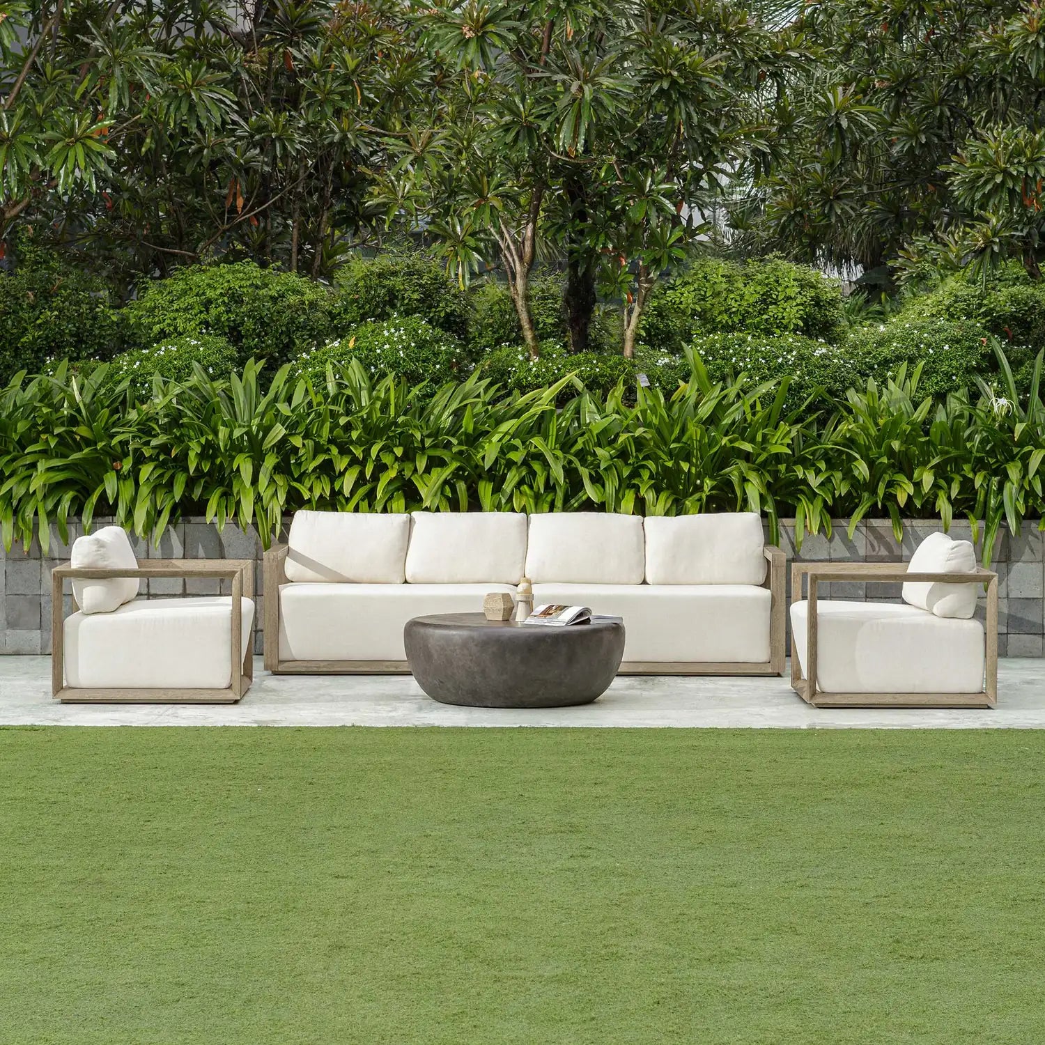 UTTERMOST Remsen Outdoor Lounge Chair - Benches, Ottoman, Stools