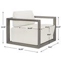 UTTERMOST REMSEN OUTDOOR LOUNGE CHAIR - Benches, Ottoman, Stools