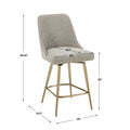 UTTERMOST Bramwell Upholstered Counter Stool - Decorative Accents