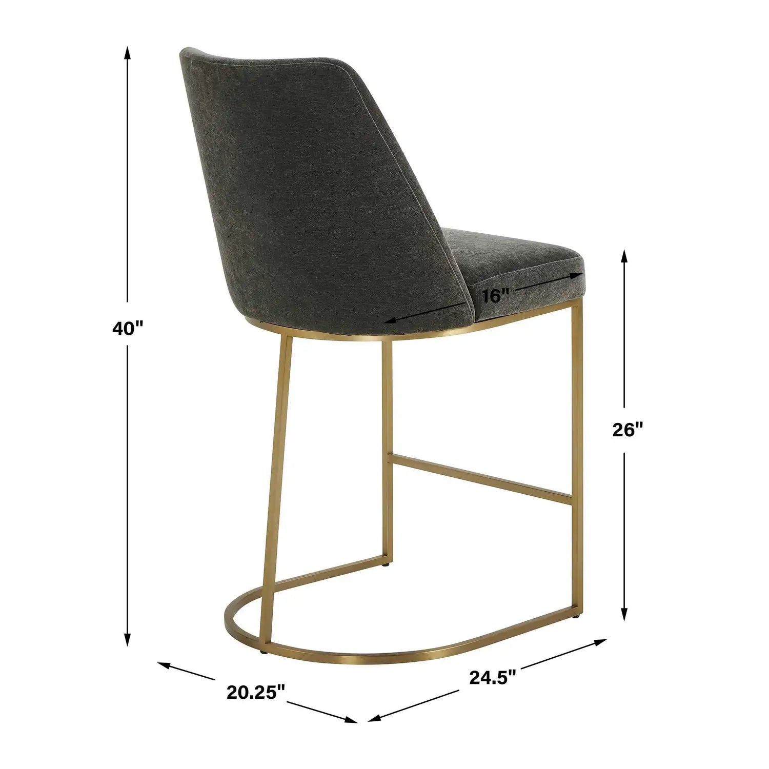 UTTERMOST Hanni Counter Stool - Decorative Accents