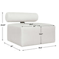 UTTERMOST BOLSTER BACK ARMLESS OUTDOOR SOFA - Sofa