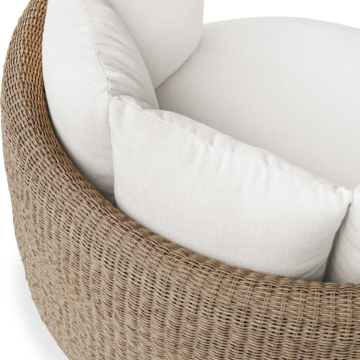 UTTERMOST SUNSET OUTDOOR SWIVEL DAY BED - Benches, Ottoman, Stools