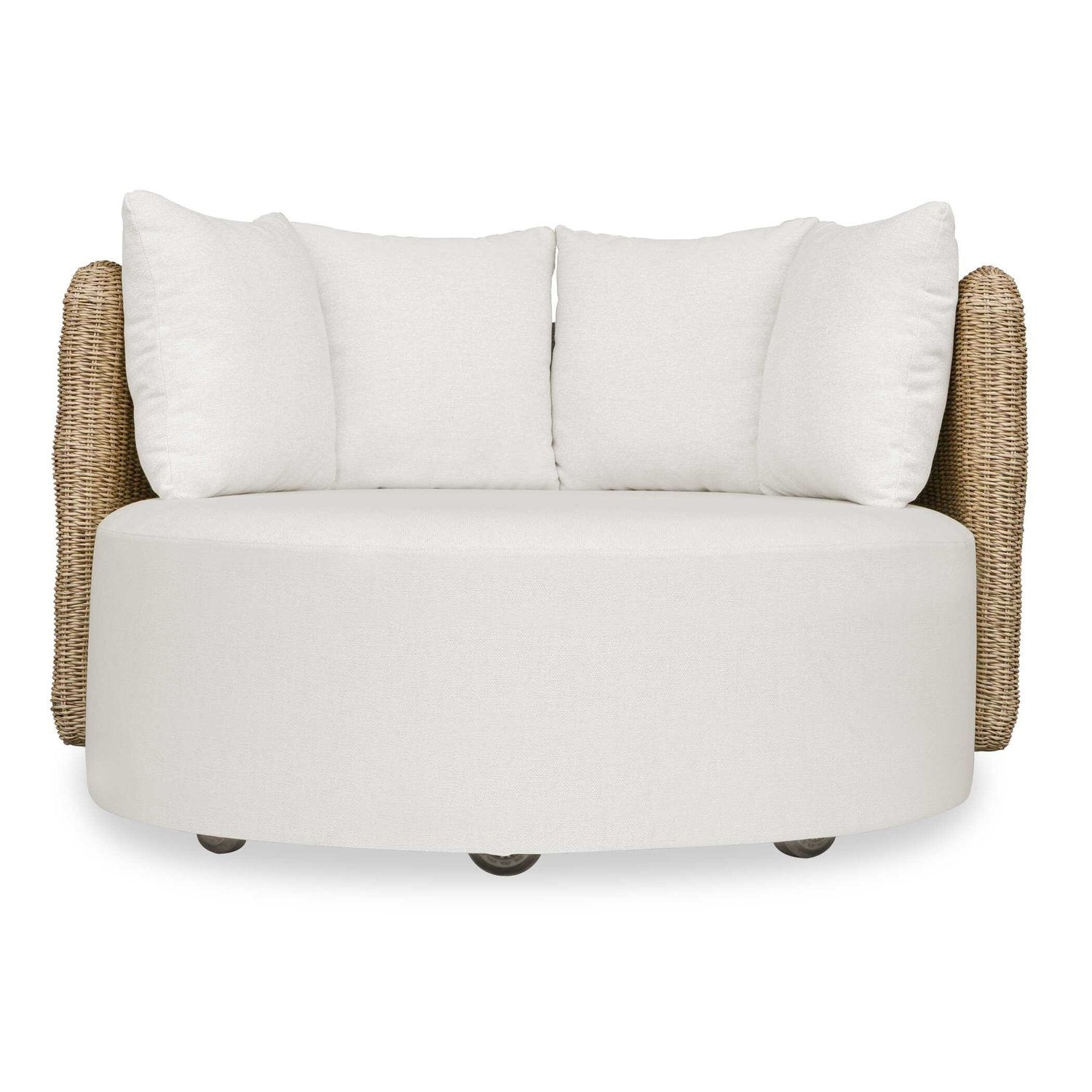 UTTERMOST SUNSET OUTDOOR SWIVEL DAY BED - Benches, Ottoman, Stools