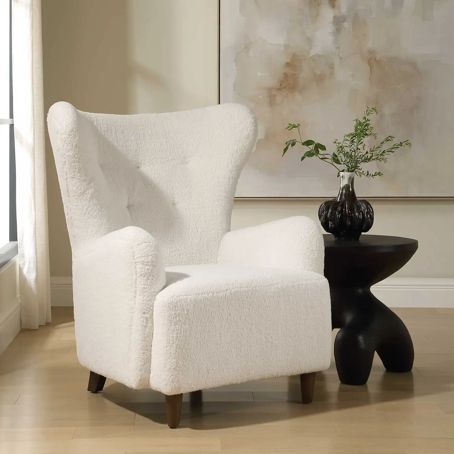 UTTERMOST Ingel Wingback Armchair - Decorative Accents