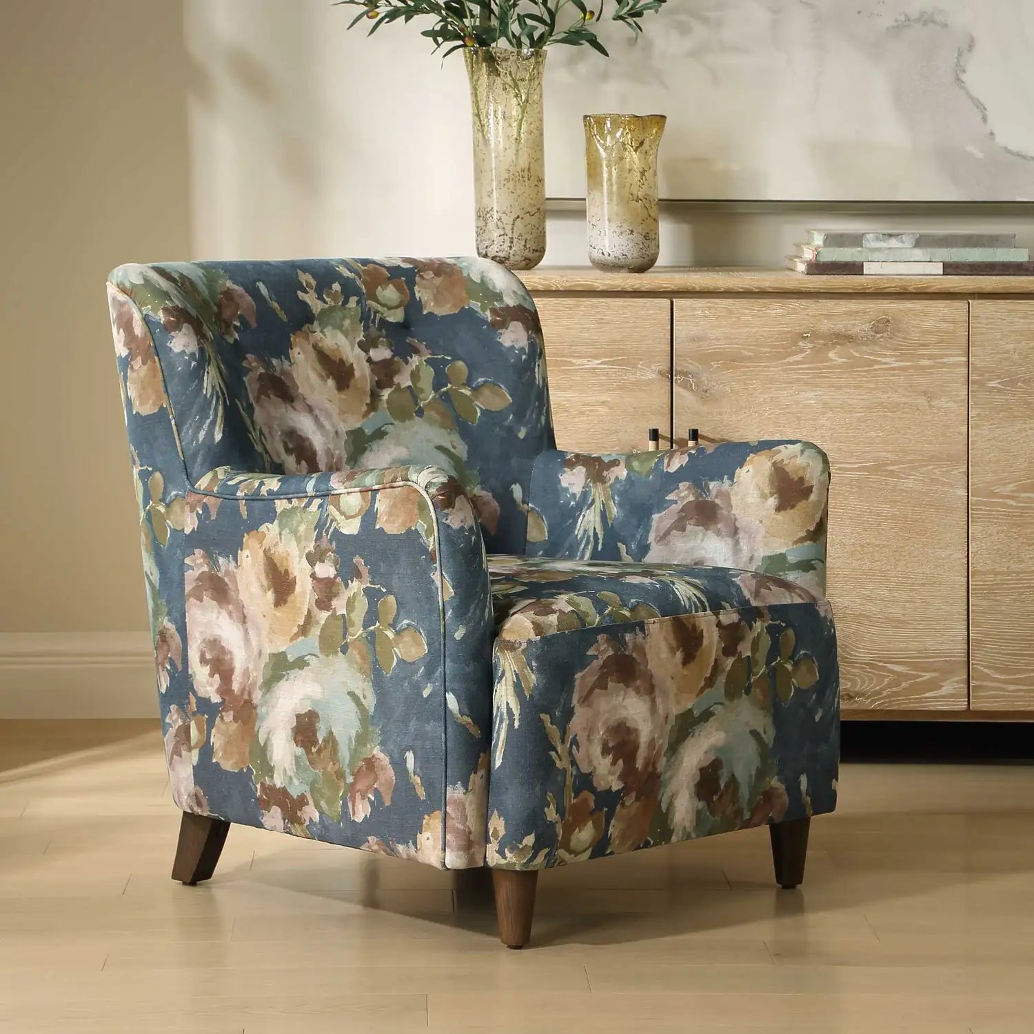 UTTERMOST LAINEY FLORAL UPHOLSTERED ARMCHAIR - Decorative Accents