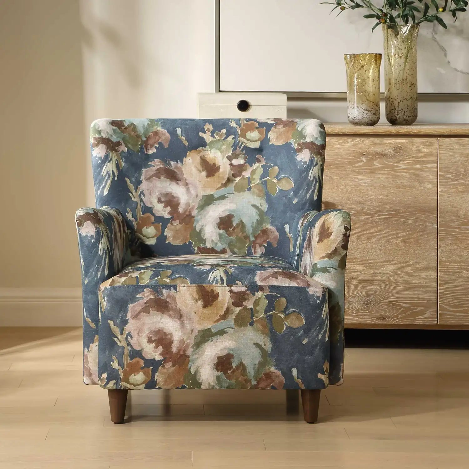 UTTERMOST LAINEY FLORAL UPHOLSTERED ARMCHAIR - Decorative Accents