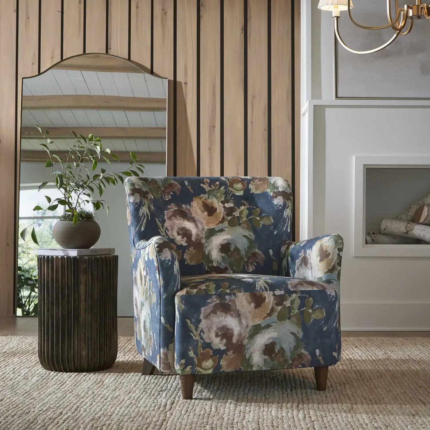 UTTERMOST Lainey Floral Upholstered Armchair - Decorative Accents
