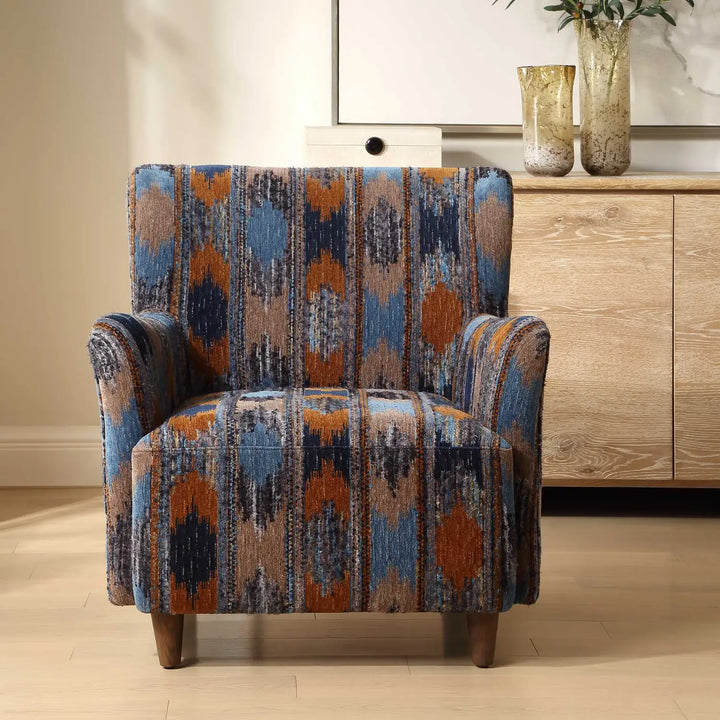 UTTERMOST LAINEY UPHOLSTERED IKAT ARMCHAIR - Decorative Accents