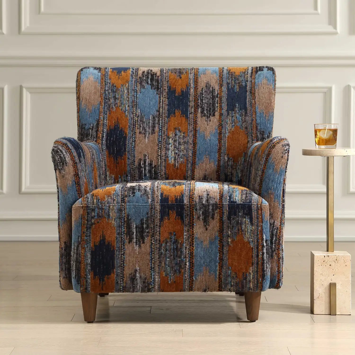 UTTERMOST LAINEY UPHOLSTERED IKAT ARMCHAIR - Decorative Accents