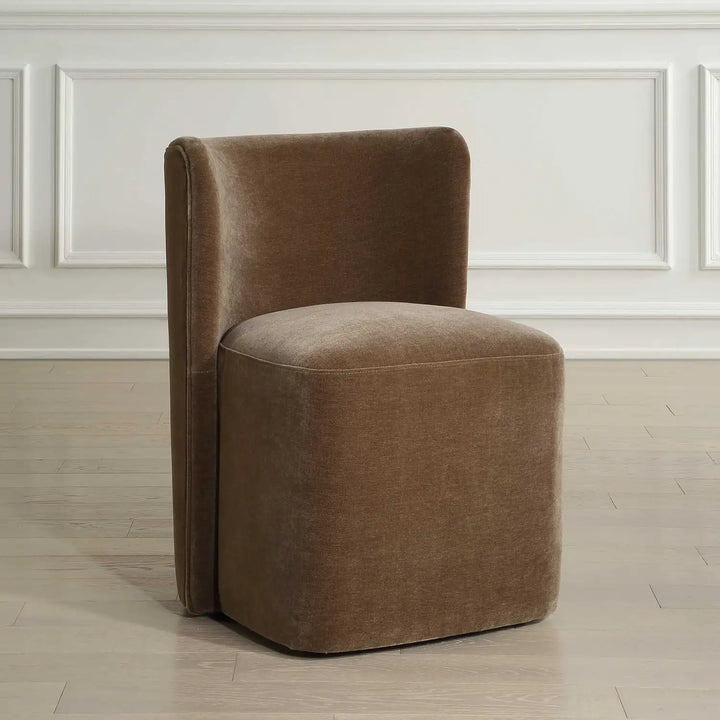 UTTERMOST Outlook Modern Velvet Dining Chair - Decorative Accents