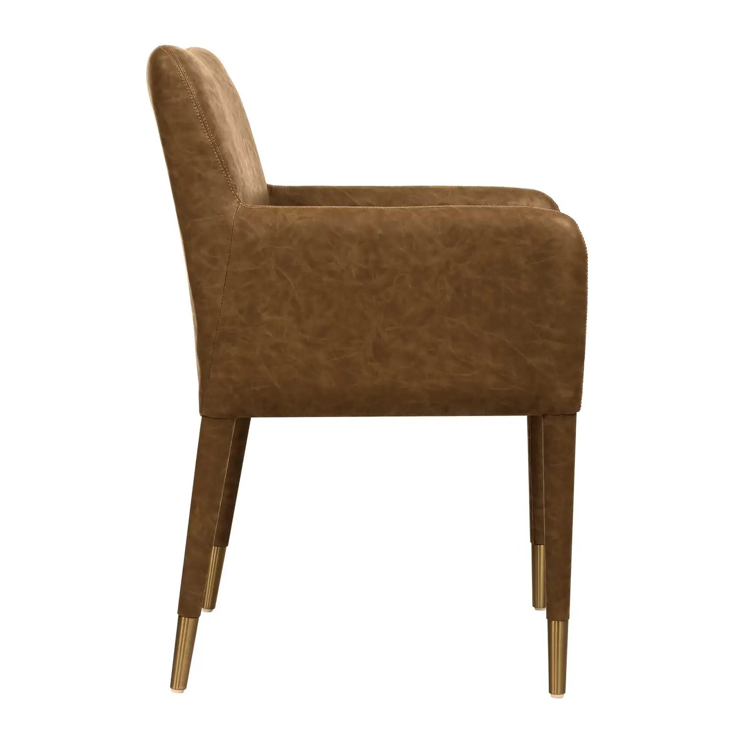 UTTERMOST Conifer Camel Dining Armchair - Decorative Accents