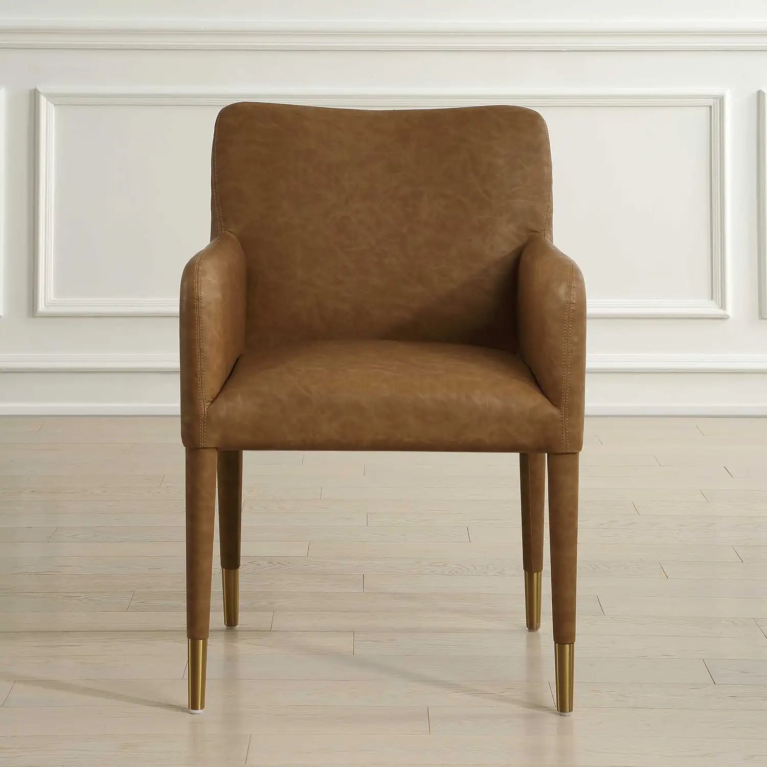 UTTERMOST Conifer Camel Dining Armchair - Decorative Accents