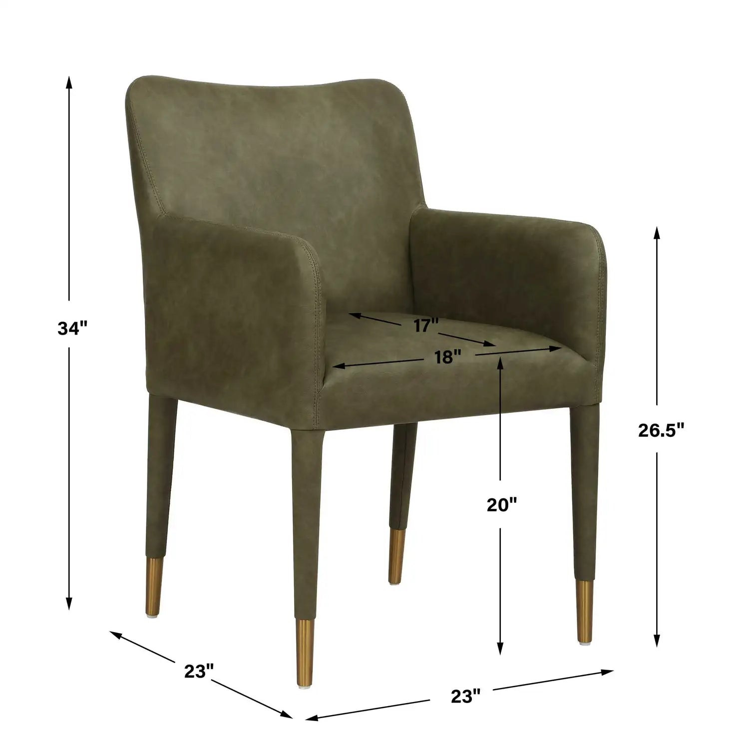 UTTERMOST Conifer Dining Armchair - Decorative Accents